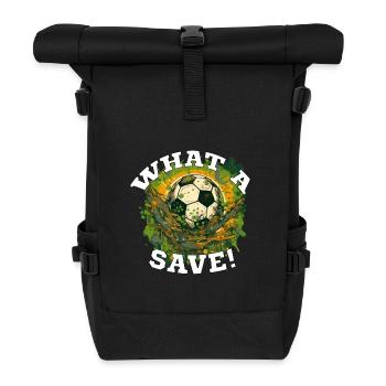 Balle de football - Quelle sauvegarde! - Sac à dos roll top - noir - Devant