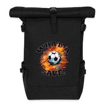 Balle de football - Quelle sauvegarde! - Sac à dos roll top - noir - Devant