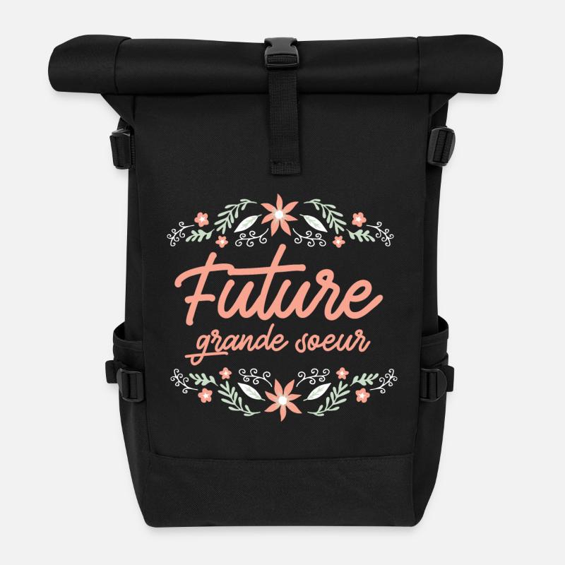 Future Grande Soeur - Sac à dos roll top - noir