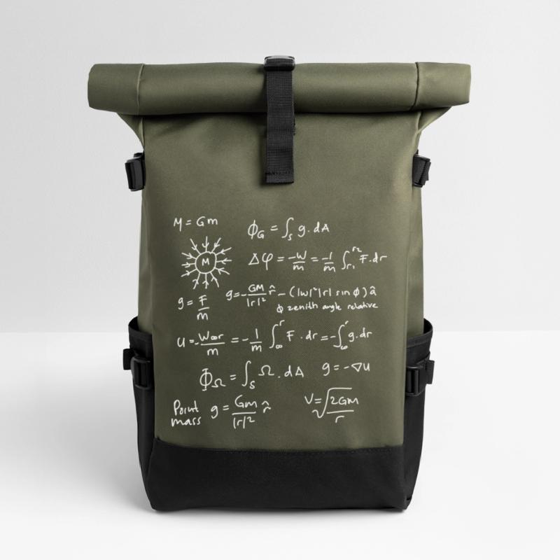 Physics Equations Unleashed Roll Top Backpack