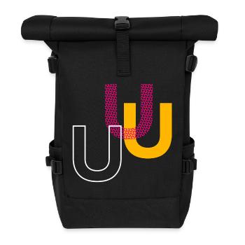 U - Sac à dos roll top - noir - Devant