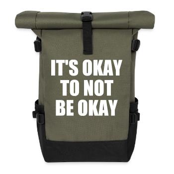 it's okay to not be okay - Sac à dos roll top - olive/noir - Devant