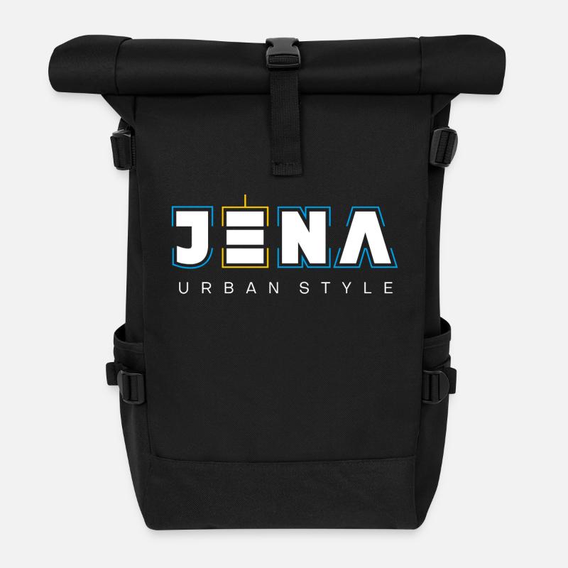 Jena Urban Style - Rolltop Rucksack - Schwarz