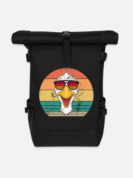 Gans - Rolltop Rucksack - Schwarz