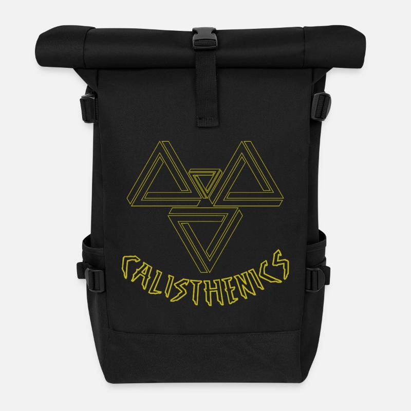 Bodybuilding-Geschenkidee - Rolltop Rucksack - Schwarz