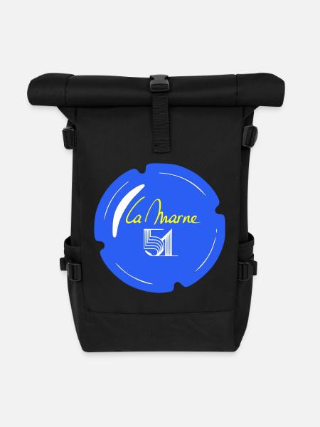 Kapsel la Marne 51 - Rolltop Rucksack - Schwarz