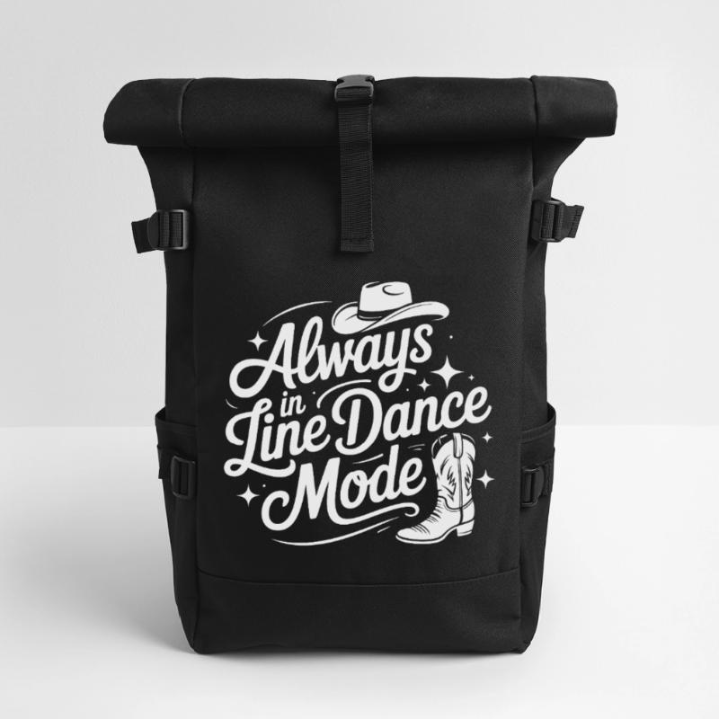 Always in Line Dance Mode Rolltop Rucksack