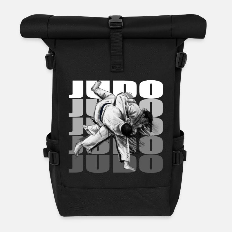Judo - Sac à dos roll top - noir