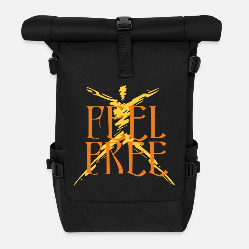 feel_free - Sac à dos roll top - noir
