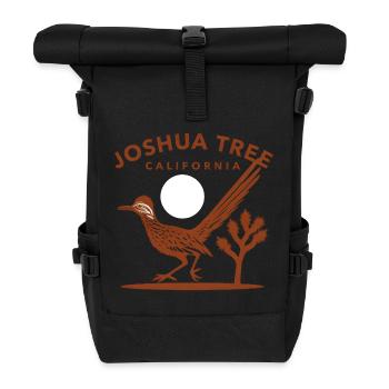 Joshua Tree California - Rolltop Rucksack - Schwarz - Vorne