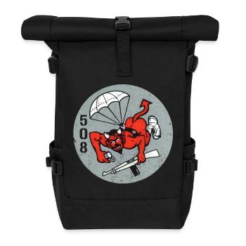 508th Airborne Division "Red Devils" from the Second - Roll Top Backpack - black - Front
