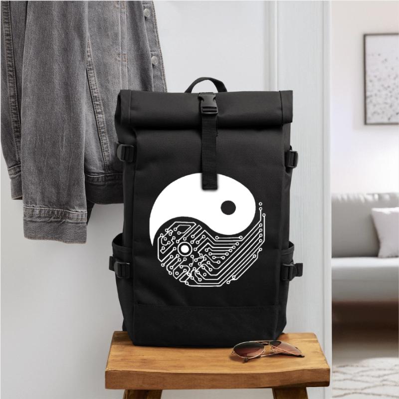 Machine Learning Deep Learning und KI-ML-Ingenieur Rolltop Rucksack