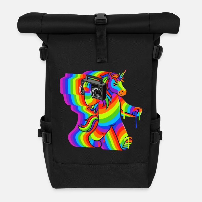 Sound Unicorn Ghetto Blaster - Rolltop Rucksack - Schwarz