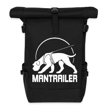 Riesenschnauzer MANTRAILER Suchhunde Hund Wilsigns - Rolltop Rucksack - Schwarz - Vorne