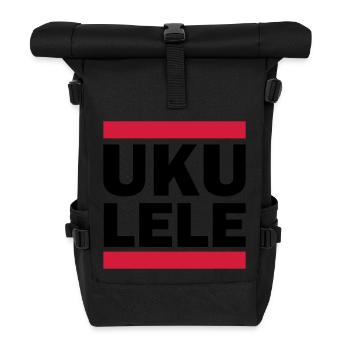 UKULELE - Rolltop Rucksack - Schwarz - Vorne