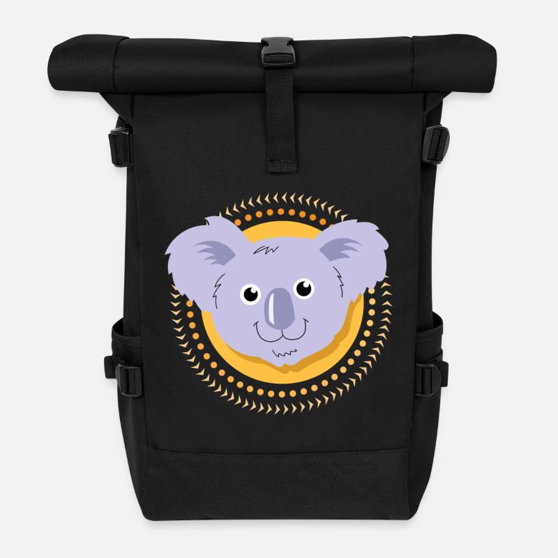 Kleiner Koala - Rolltop Rucksack - Schwarz