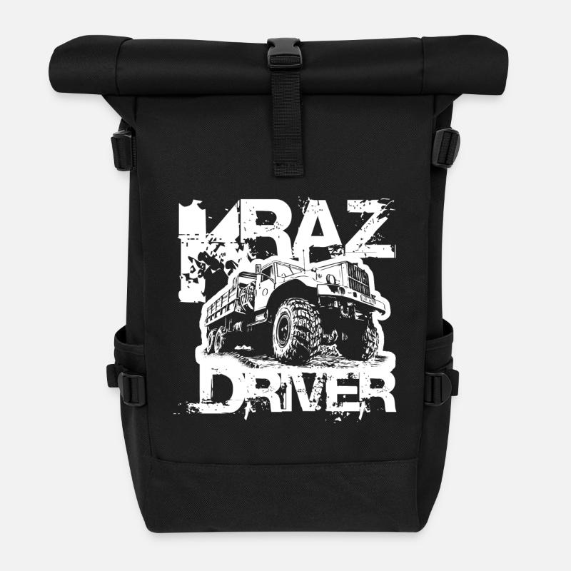 KRAZ Driver - Rolltop Rucksack - Schwarz