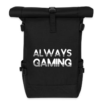 ALWAYS GAMING - Gaming - Rolltop Rucksack - Schwarz - Vorne