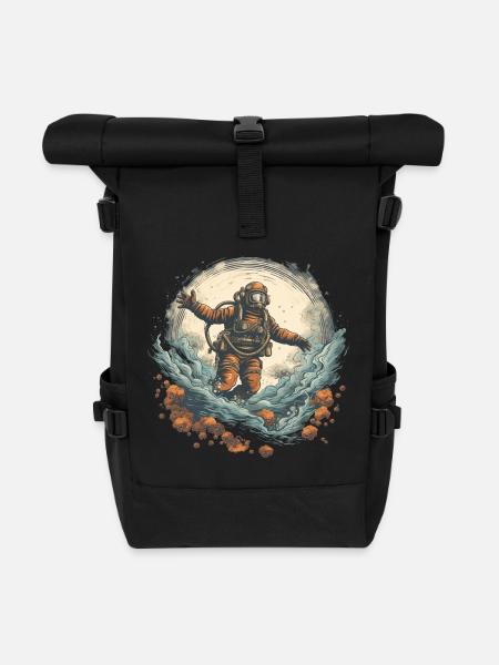Taucher - Rolltop Rucksack - Schwarz