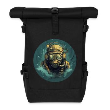 Taucher - Rolltop Rucksack - Schwarz - Vorne