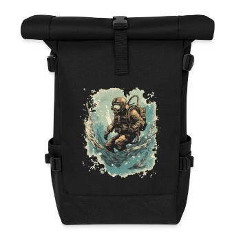 Taucher - Rolltop Rucksack - Schwarz - Vorne