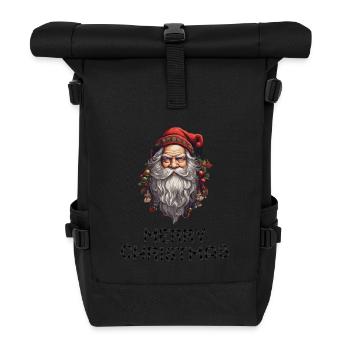 Santa Claus - Marry Christmas - Roll Top Backpack - black - Front