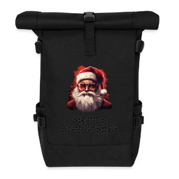 Santa Claus - Marry Christmas - Roll Top Backpack - black - Front