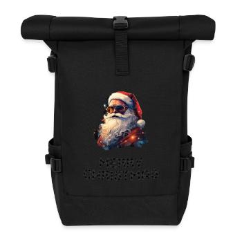 Santa Claus - Marry Christmas - Roll Top Backpack - black - Front
