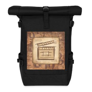 Vintage Filmklappe - Film Director, Actor. - Roll Top Backpack - black - Front