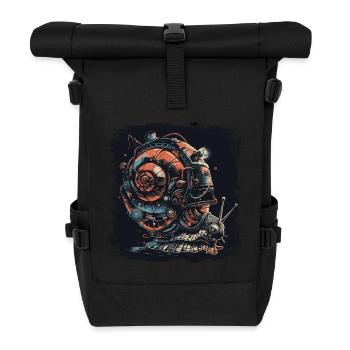 Crinchy Snail - Roll Top Backpack - black - Front
