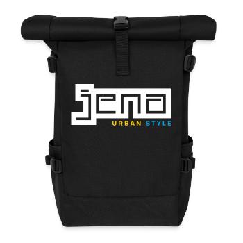 Jena Urban Style - Roll Top Backpack - black - Front