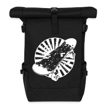 Skateboard Graphics - Roll Top Backpack - black - Front