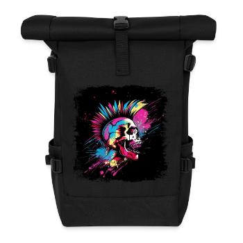 Punk Zombie Mohawk - Roll Top Backpack - black - Front