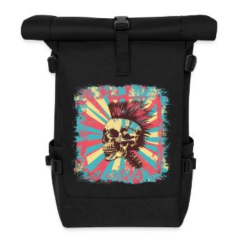Punk Zombie Mohawk - Roll Top Backpack - black - Front
