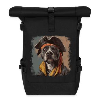 American Staffordshire Pirate - Roll Top Backpack - black - Front