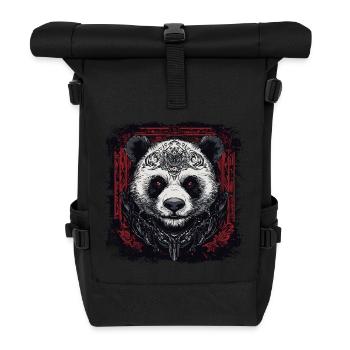 Cool Panda - Roll Top Backpack - black - Front
