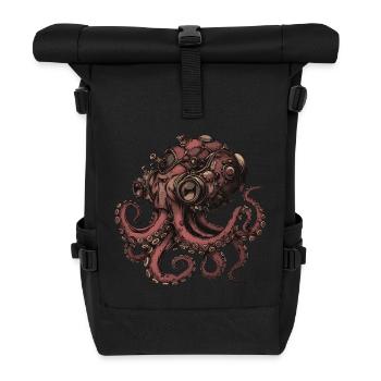 Steampunk Kraken - Rolltop Rucksack - Schwarz - Vorne