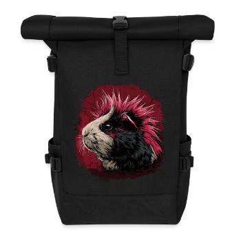 Guinea Pig Punk - Roll Top Backpack - black - Front