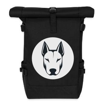 Bull terrier - Sac à dos roll top - noir - Devant