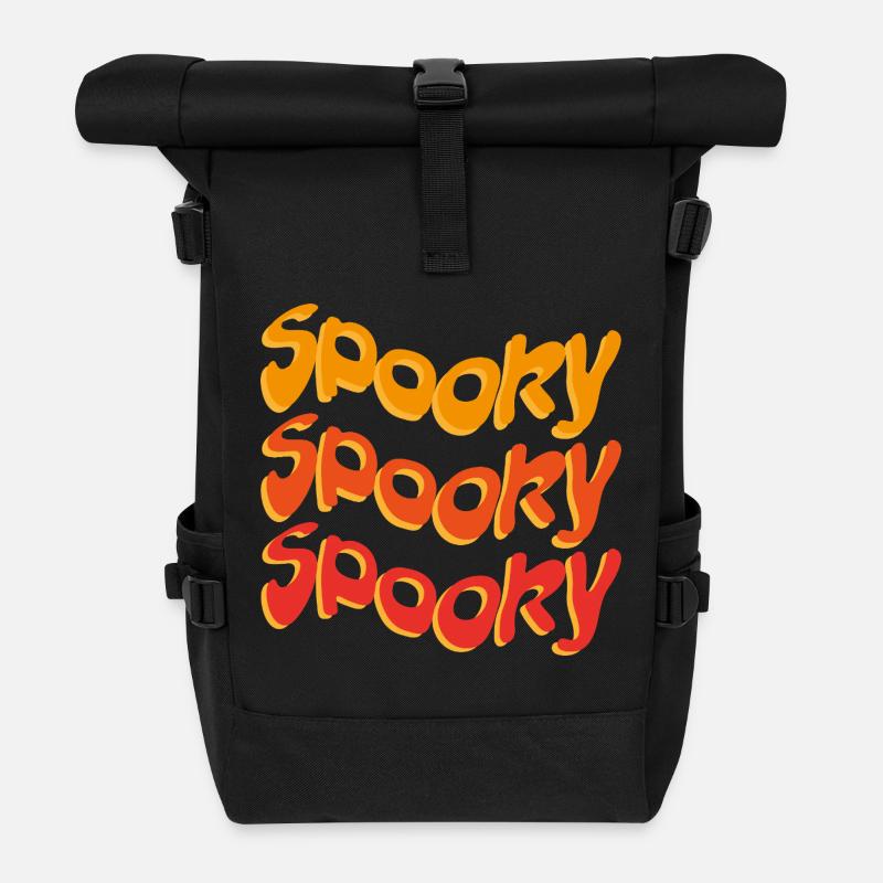 Halloween Spooky - Rolltop Rucksack - Schwarz