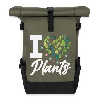 Garden & Plant Lovers Gifts - Roll Top Backpack - olive/black - Front