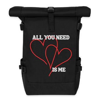 Tout ce dont tu as besoin - Sac à dos roll top - noir - Devant