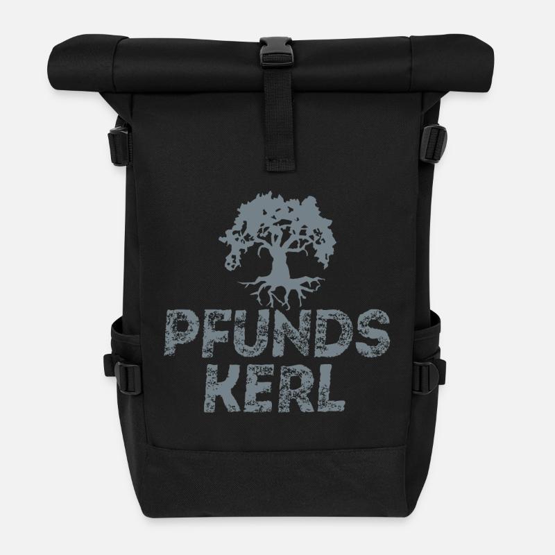 Pound Guy - Roll Top Backpack - black
