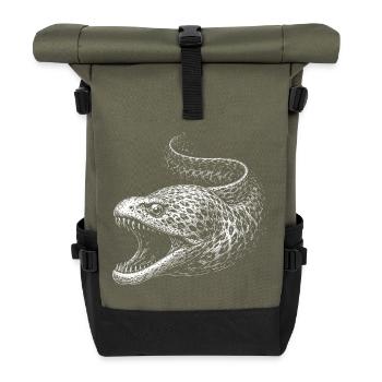 Murene - Roll Top Backpack - olive/black - Front