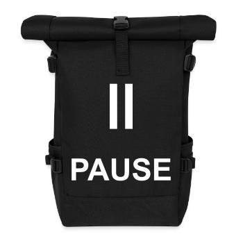 Break Time Out Gift Statement - Roll Top Backpack - black - Front