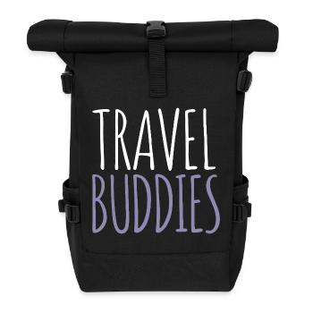 Travelling companion - Roll Top Backpack - black - Front