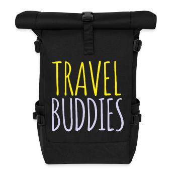 Travel Friends - Roll Top Backpack - black - Front