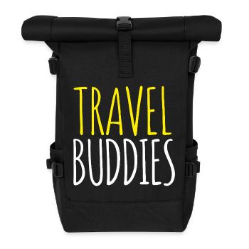 Travel Buddies - Roll Top Backpack - black - Front