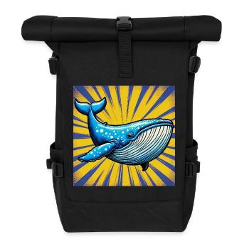 Wal - Rolltop Rucksack - Schwarz - Vorne