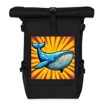 Wal - Rolltop Rucksack - Schwarz - Vorne